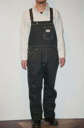 Pherrow's (フェローズ) オーバーオール 271OA-W ブラックウォバッシュ