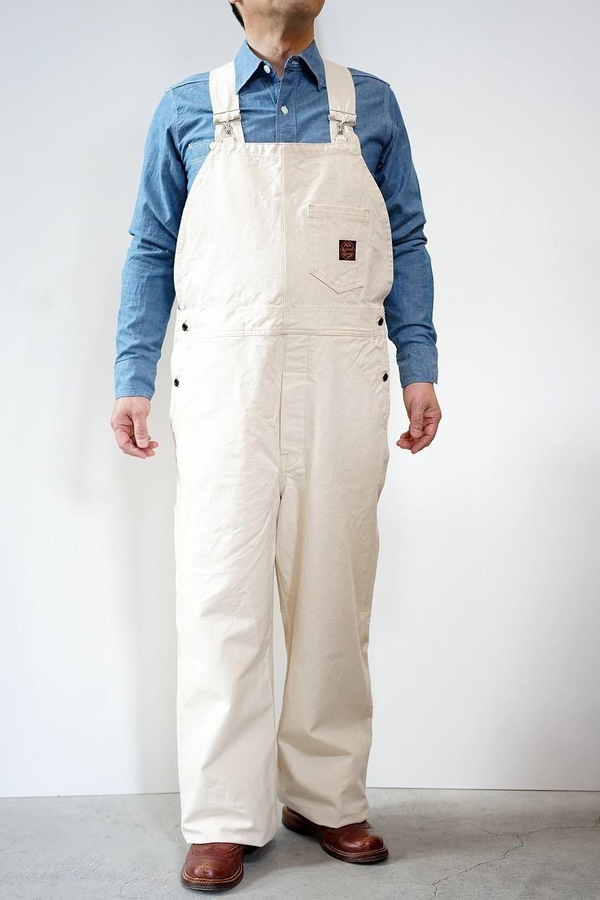 SAILOR MOKU PRODUCTS (セイラー・モク・プロダクツ) コットンダック・オーバーオール SM42523 "10oz. COTTON DUCK OVERALLS" オフホワイト 東洋エンタープライズ