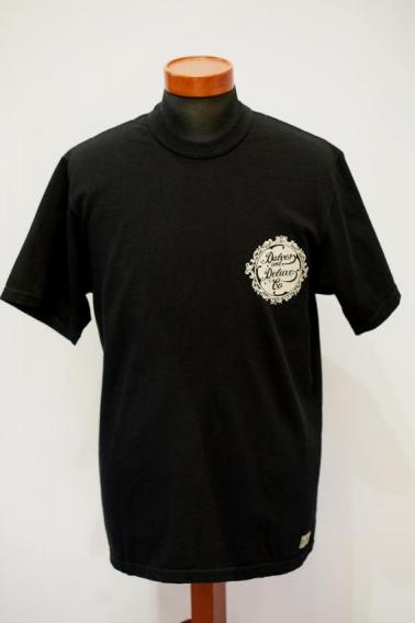 DELUXEWARE (デラックスウエア) 半袖Tシャツ BRG-DD3B "DELUXEWARE & DALEE'S" ブラック