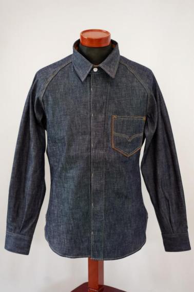 DELUXE WARE (デラックスウエア)　デニムシャツ　7640　"40S DENIM SHIRT"　インディゴ・ノンウォッシュ