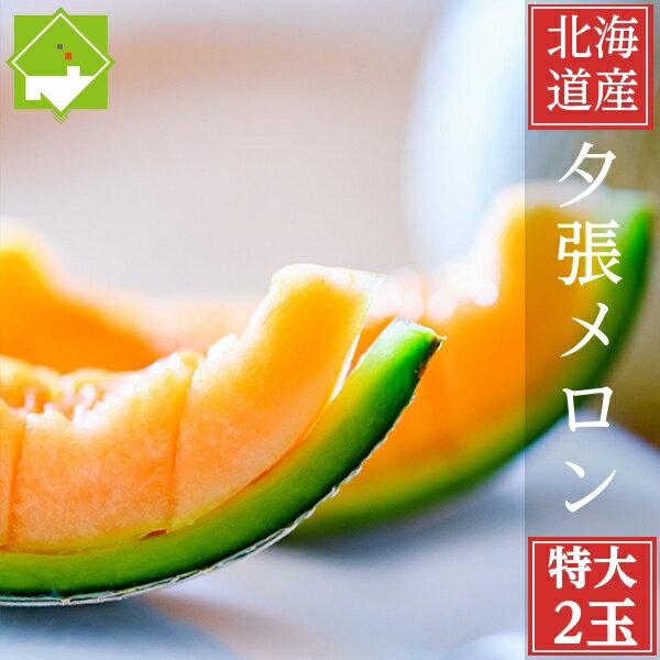 2025年ご予約販売 夕張メロン 北海道 夕張産 特大サイズ 2玉 送料無料 お中元ギフト 日時指定不可 個選 めろん