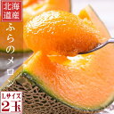 2025年ご予約販売 ふらのメロン 北海道富良野産 赤肉メロン Lサイズ(1.2kg前後) 2玉 送料無料 お中元ギフト 日時指定不可 別途送料が発生する地域あ...