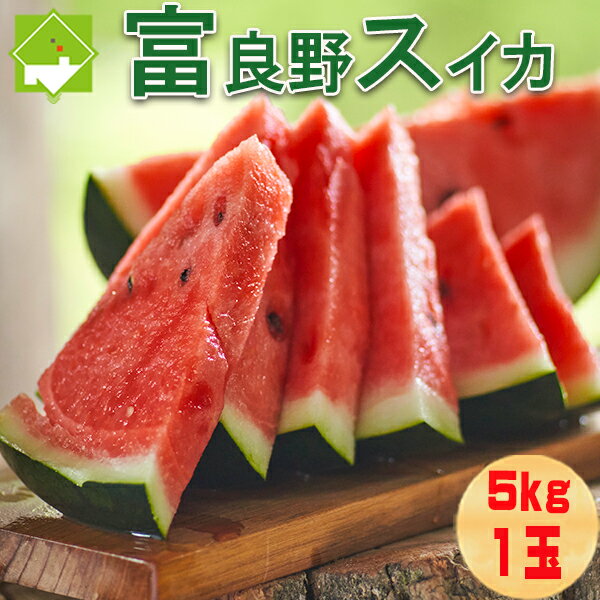 すいか　北海道　富良野産　Lサイズ　5kg以上　1玉　別途送料が発生する地域あり 日時指定不可のサムネイル