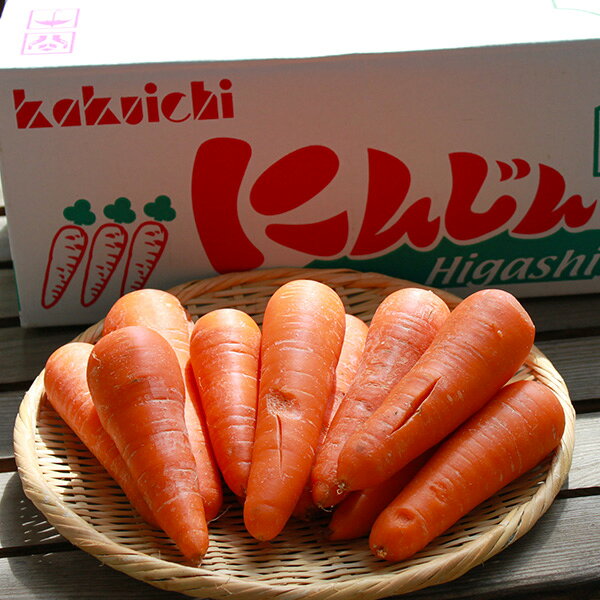 北海道富良野産　低農薬栽培　訳あり　人参　8kg（SからLサイズ込）【送料無料】　【ワケあり】【激安 ...