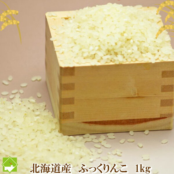 白米 北海道産　冷めても美味しいお米 　ふっくりんこ 1kg