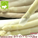 ホワイトアスパラガス 北海道富良野産　高級食材ホワイトアスパラ　最高品質秀品　Lサイズ以上　2kg　