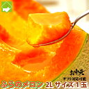 北海道富良野産 赤肉メロン (富良野メロン)秀品 2L 1玉入り 【送料無料】 【お中元対応】