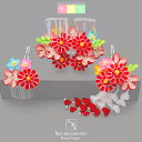 【3,980円以上で送料無料】【7027】子供用 キッズ 七五三 女の子 卒園式 入学式 髪飾り 着物 レトロ 和風 つまみ細工 勝山かんざし ちりめん かみか...