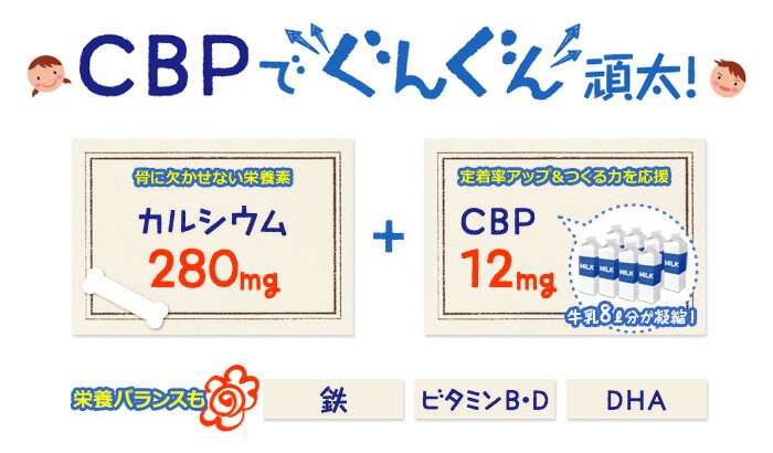 ココア 成長期に 牛乳と 『 DHC のびっこCBP 300g (約30回分) 』 栄養機能食品 調整ココア カルシウム CBP 鉄 ビタミン ビタミンD DHA アイス ホット 溶けやすい 栄養素 3