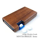 木で作った MINTIA BREEZE 専用ケース 愛用品 趣向品 木製品 革製品 日本製 ハンドメイド 職人 日用品 専用ケース ファッション アクセサリー ...