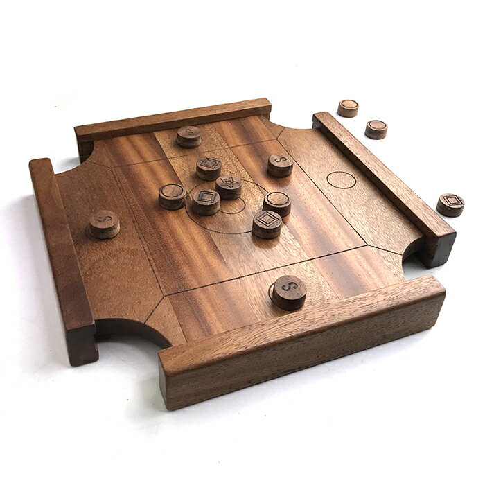 【送料無料】木製　キャロム ミニ Carrom mini 木製品 革製品 日本製 ハンドメイド 職人 高級品 記念品 家族 ゲーム ボードゲーム カロム キャロム 世界大会 父の日 母の日 クリスマス 誕生日 進学祝 就職祝 出産祝 結婚祝 新築祝 プレゼント