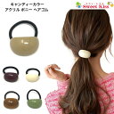 キャンディーカラー アクリル ポニー ヘアゴム (1コ) | 髪飾り 髪留め ヘアアクセサリー レディース 大人 ガールズ キッズ 子供 おしゃれ かわいい 可...