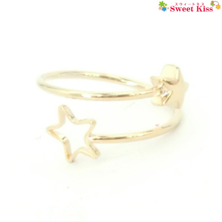 ツゥ スター トゥリング ファランジリング リング (1コ) | トゥーリング ミディリング 指輪 足元 指先 サマー 夏 海辺 ビーチ 砂浜 サンダル ハワイ...