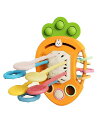 ACROSS RAINBOW にんじんおもちゃ 赤ちゃん玩具 0歳 1歳 2歳 3歳 4歳 5歳 知育玩具 指先遊び 発育 (ひきぬく 押す 音がなる 掛ける)女の子男の子女の子夢中に遊ぶ!誤飲対策 サイズ 厚生労働省指定の検査機関材質済
