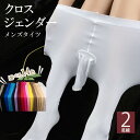 女装するときにもぴったり!2枚セット 14色展開 100D 選べる8種類 竿だし メンズ タイツ クロスジェンダー パンスト ストッキング タイツ スパッツ レ...