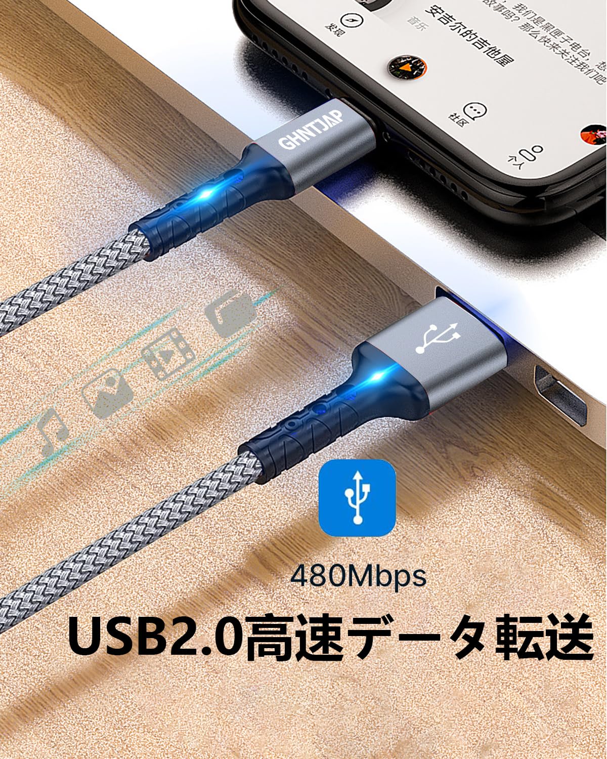 USB Type C �����֥� 1M 2M ��3�ܥ��åȡ� USB A to USB C �����֥� 3A��®���� QC3.0/2.0�б� iPhone15/Galaxy/Pixel/Xperia/LG��������c�����б� �ʥ������Ԥ�
