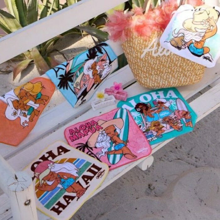 ハウオリハンドタオル 全4柄 アロハマプア マプア ハワイアンタオル Hawaii ハワイアン雑貨 ハワイアン フラダンス メレフラ イベント アミナコレクション