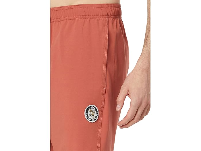 (取寄) ヴィスラ ソリッド セッツ 17.5 エコラスティック トランクス VISSLA Solid Sets 17.5" Ecolastic Trunks Retro Red