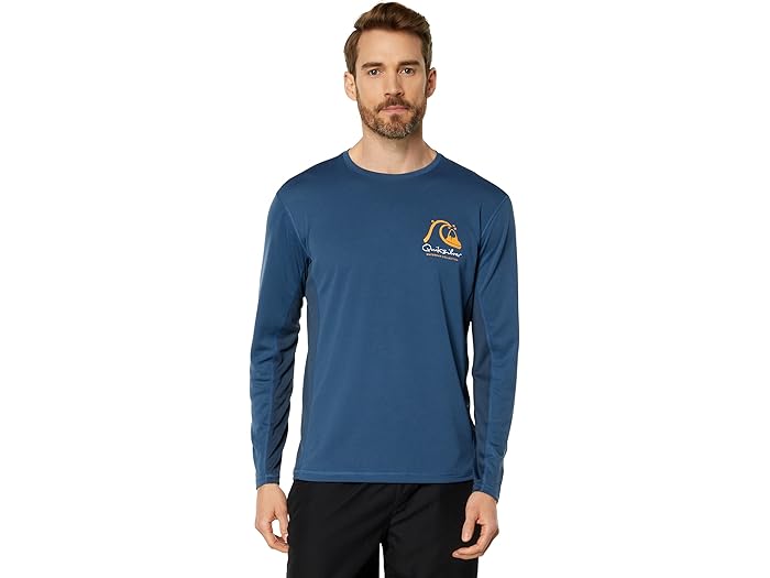 (取寄) クイックシルバー ウォーターマン バンブー チェック 2 ロング スリーブ サーフ ティー Quiksilver Waterman Bamboo Check 2 Long Sleeve Surf Tee Ensign Blue