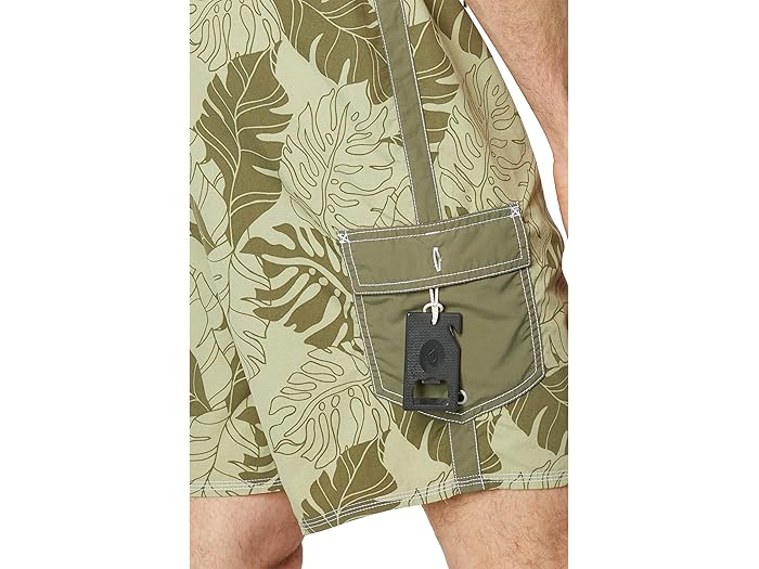 (取寄) クイックシルバー ウォーターマン スローバック プリント 2 ボードショーツ 19 Quiksilver Waterman Throwback Print 2 Boardshorts 19" Tea