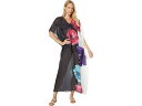 (取寄) Hホルストン V-ネック シャード カフタン ドレス H Halston V-Neck Shirred Caftan Dress Oversized ...