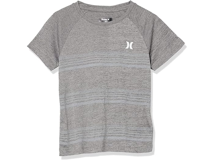 (取寄) ハーレー キッズ ストライプド Upf シャツ (リトル キッズ) Hurley Kids Striped UPF Shirt (Little Kids) Black