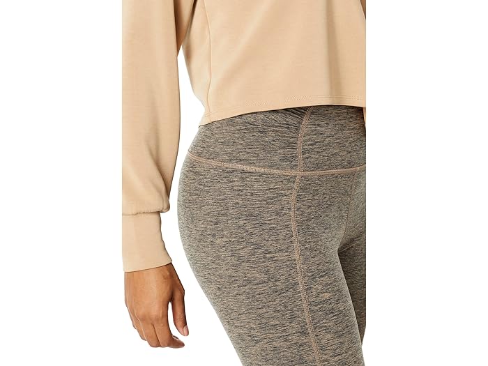 (取寄) スライブ ソシエテ ルーシュド ロング レギングス THRIVE SOCIETE Ruched Long Leggings Heather Fawn