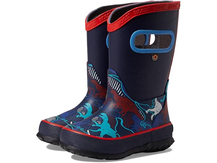 (取寄) ボグス キッズ レイン ブート ネオン ディノ (トドラー/リトル キッド/ビッグ キッド) Bogs Kids Rain Boot Neon Dino (Toddler/Little Kid/Big Kid) Ink Blue Multi