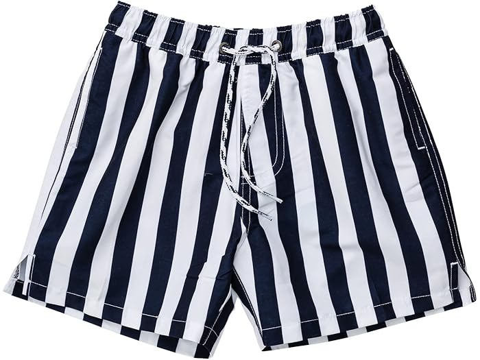 (取寄) スナッパー ロック ノーティカル ストライプ ボレー ボードショーツ (トドラー/リトル キッズ/ビッグ キッズ) Snapper Rock Nautical Stripe Volley Boardshorts (Toddler/Little Kids/Big Kids) Navy