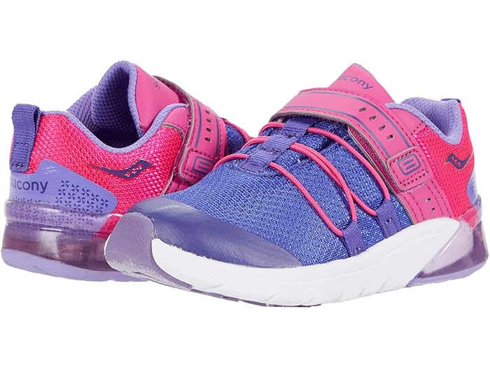 (取寄) サッカニー キッズ S-フラッシュ グロウ 2.0 JR (トドラー) Saucony Kids S-Flash Glow 2.0 JR (Toddler) Purple/Pinkのサムネイル