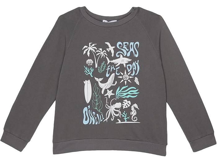 (取寄) オニール キッズ リリア オーバーサイズ (リトル キッズ/ビッグ キッズ) O'Neill Kids Lillia Oversized (Little Kids/Big Kids) Smoked Pearl