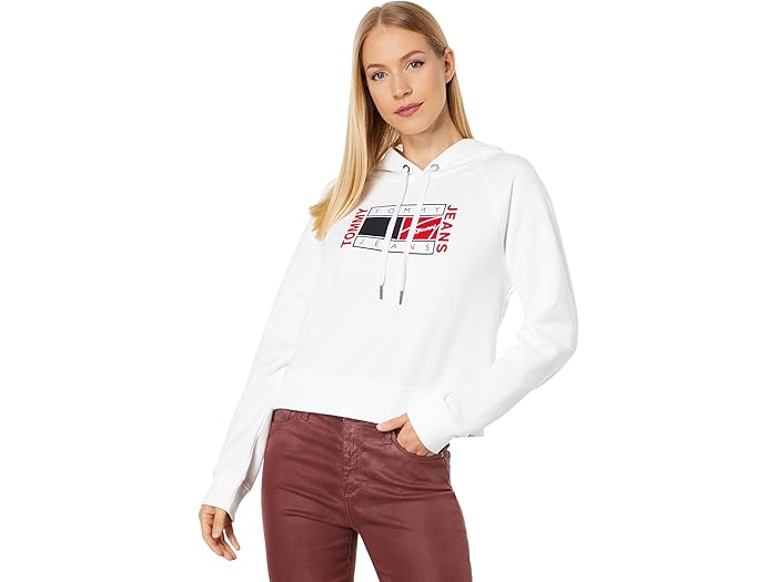 () Tommy Jeans եå å ѡ Tommy Jeans Graphic Crop Hoodie Brig...