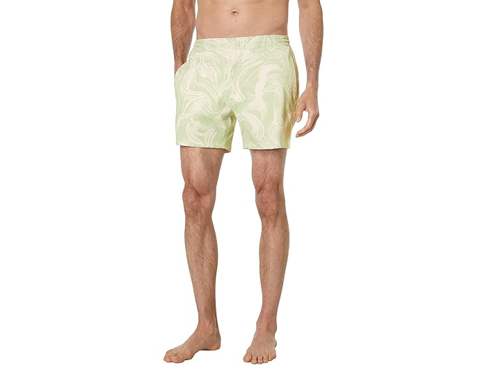 (取寄) グッドマンブランド プリンテッド スイム ショーツ Good Man Brand Printed Swim Shorts Celadon Wavy Stripe