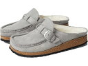 (取寄) ビルケンシュトック バックリー シアリング - スエード Birkenstock Buckley Shearling - Suede Stone Coin/Natural Suede/Shearling