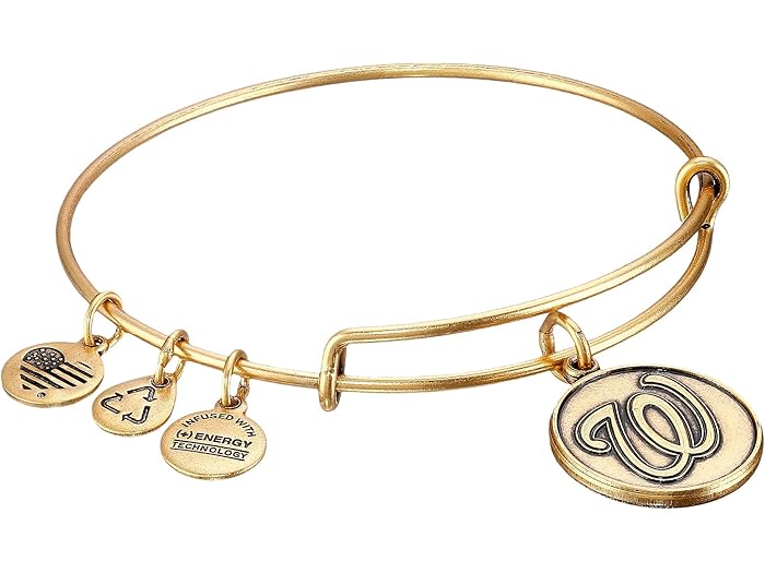 楽天スウィートラグ（取寄） アレックス アンド アニ ワシントン ナショナルズ チャーム バングル Alex and Ani MLB? Washington Nationals Charm Bangle Rafaelian Gold Finish