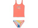 (取寄) ロキシー キッズ タッチ オブ レインボー タンキニ スイムスーツ セット (トドラー/リトル キッズ/ビッグ キッズ) Roxy Kids Touch of Rainbow Tankini Swimsuit Set (Toddler/Little Kids/Big Kids) Regatta Over The Rainbow(4)
