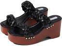 (取寄) スティーブマデン マレン ウェッジ サンダル Steve Madden Maren Wedge Sandal Black(4)
