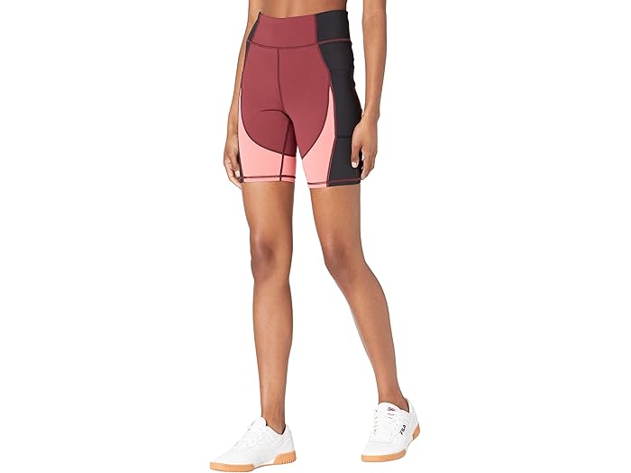 (取寄) フィラ プッシュ ユアセルフ バイク ショーツ Fila Push Yourself Bike Shorts Chocolate/Tea Rose/Black