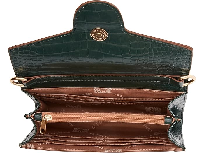 (取寄) アンクライン ホースビット ウォレット オン ア チェイン Anne Klein Horsebit Wallet On A Chain Evergreen