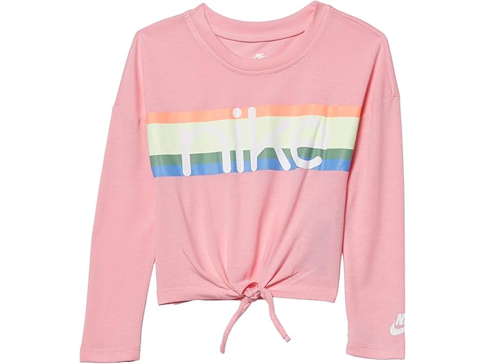 (取寄) ナイキ キッズ ロング スリーブ タイ フロント トップ (トドラー/リトル キッズ) Nike Kids Long Sleeve Tie Front Top (Toddler/Little Kids) Pink