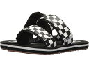 (取寄) バンズ カユカス スライド Vans Cayucas Slide (Checkerboard) Black/Marshmallow