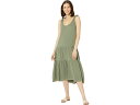 (取寄) リラ P ダブル ガーゼ タイ ストラップ ペプラム ドレス Lilla P Double Gauze Tie Strap Peplum Dress Aloe(4)