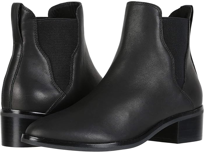 (取寄) ソルドス マーファ レザー チェルシー ブーティ Soludos Marfa Leather Chelsea Bootie Black