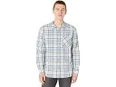 (取寄) セブンフォーオールマンカインド ロング スリーブ プレイド ボタンダウン シャツ 7 For All Mankind Long Sleeve Plaid Button-Down Shirt Sun Faded Blue Plaid(4)