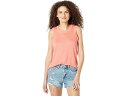 (取寄) チェイサー リネン ジャージ ロー エッジ マッスル タンク Chaser Linen Jersey Raw Edge Muscle Tank Calypso(4)