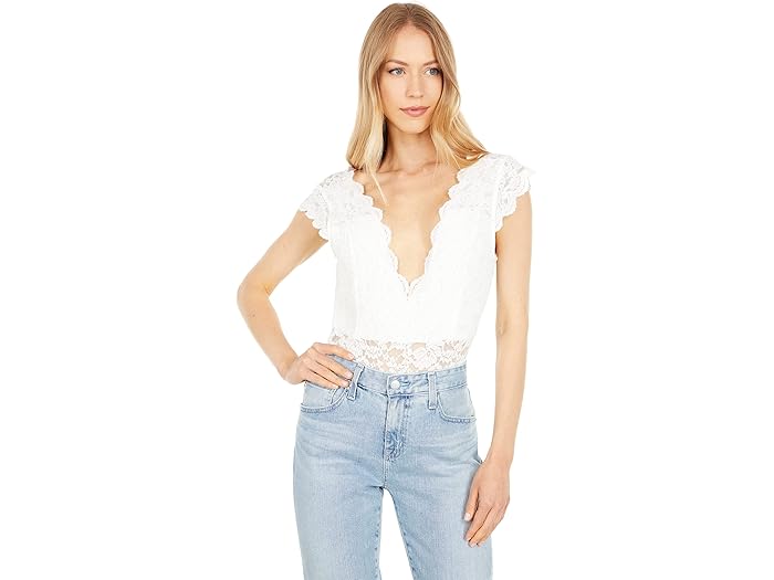 (取寄) BCBGマックスアズリア レース ボディスーツ BCBGMAXAZRIA Lace Bodysuit Sea Salt