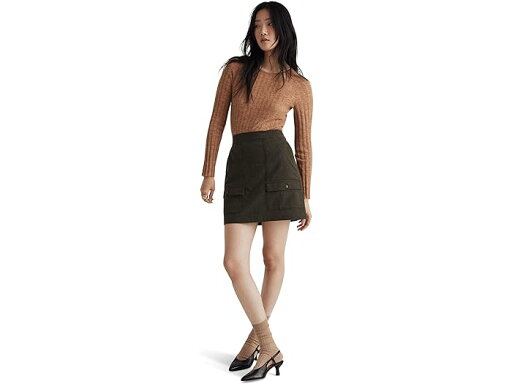 (取寄) メイドウェル ウール-ブレンド カーゴ ミニ スカート Madewell Wool-Blend Cargo Mini Skirt Heather Expedition Green (取寄) メイドウェル ウール-ブレンド カーゴ ミニ スカート Madewell Wool-Blend Cargo Mini Skirt Heather Expedition Green