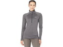 (取寄) アンダーアーマー テック 1/2 ジップ トップ Under Armour Tech 1/2 Zip Top Carbon Heather/Metallic Silver(4)