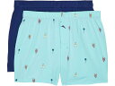 (取寄) トミーバハマ 2-パック ニット ボクサー Tommy Bahama 2-Pack Knit Boxer Navy/Aqua Lobster