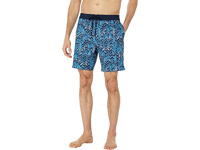 (取寄) フォーラップス ボードショーツ アンライン 8 Fourlaps Boardshorts Unlined 8" Batik Navy